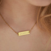 Engraved bar necklace - customize yourself!